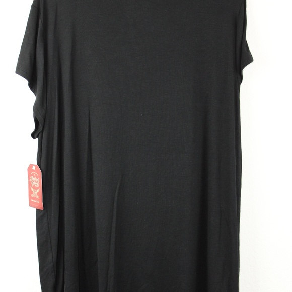 Women's Plus Size Black T-shirt, Faded Glory, XXL - Picture 7 of 7